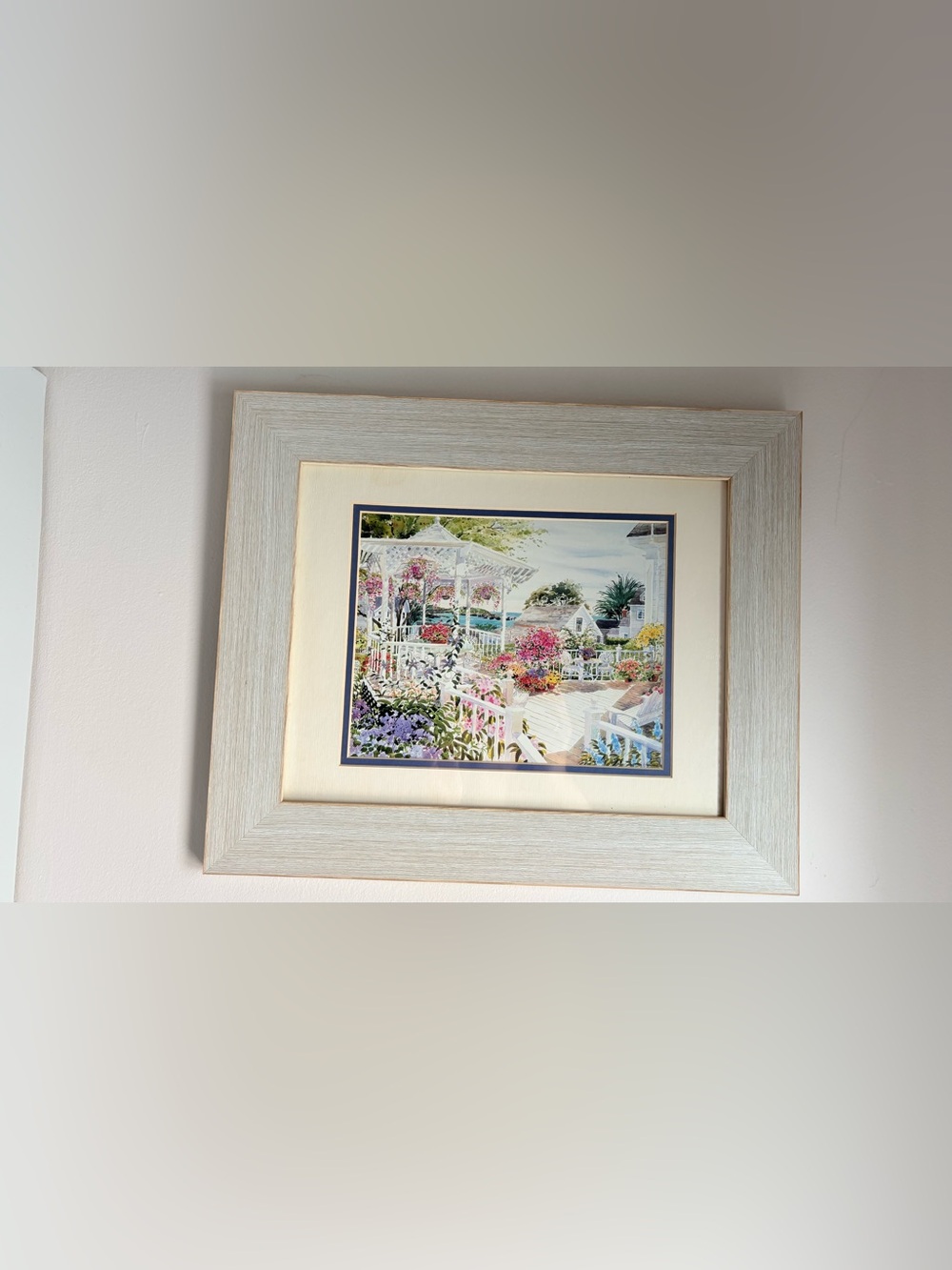 Framed watercolor print